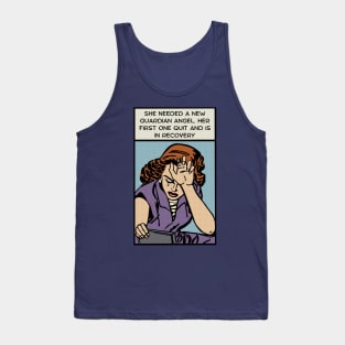 Comic Woman Needs New Guardian Angel Tank Top